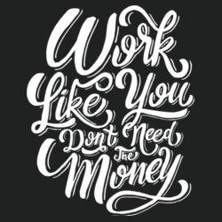 Work Like You Don't Need the Money - Lace Hooded Sweatshirt Design
