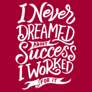I Never Dreamed About Success - Lace Hooded Sweatshirt Design
