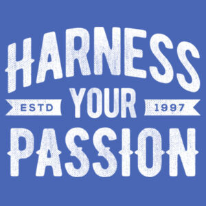Harness Your Passion - Ladies Tri-Blend 3/4 Sleeve T Design