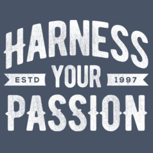 Harness Your Passion - Adult Tri-Blend Long Sleeve Hoodie Design