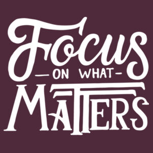 Focus on What Matters - Adult Colorblock Sweatshirt Design
