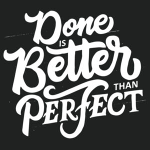 Done Is Better Than Perfect - Lace Hooded Sweatshirt Design