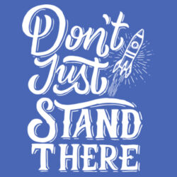 Don't Just Stand There - Ladies Tri-Blend V-Neck T Design