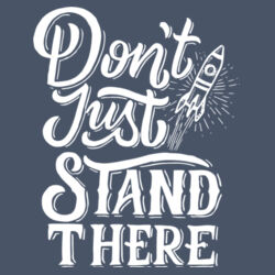 Don't Just Stand There - Adult Tri-Blend Long Sleeve Hoodie Design