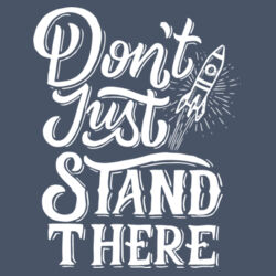 Don't Just Stand There - Ladies Tri-Blend Long Sleeve Hoodie Design