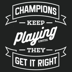 Champions Keep Playing - Adult Colorblock Sweatshirt Design