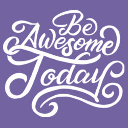 Be Awesome Today - Ladies Tri-Blend 3/4 Sleeve T Design