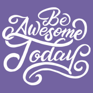 Be Awesome Today - Ladies Tri-Blend 3/4 Sleeve T Design