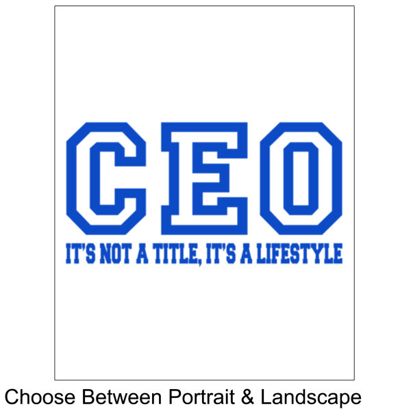 CEO Blue - 8x10 Wall Photo Panel Thumbnail
