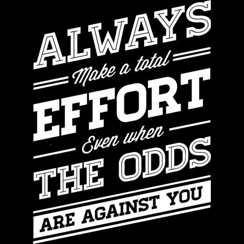 Always Make a Total Effort Thumbnail